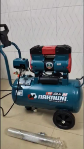 Máy nén khí Nakawa NK-18H32L 32L không dầu tốc nhanh tặng kèm dây Pu6m và nối bi
