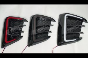 Perodua Myvi G3 Facelift 2022 - 2023 RS Design Dynamic Rear Bumper Reflector With Signal Running ( UV Black Cover )