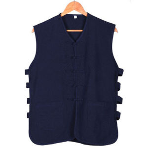 Modern Rural Chinese Mens Cotton Linen Blend Vest Traditional Ethnic Style Performance Clothing Single Button Closure Summer Wear