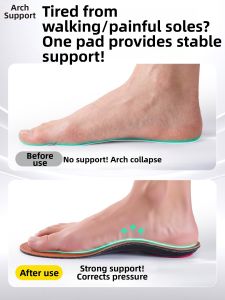 JVBV | Arch Support Shoe Insole For Leather Shoes Sweat Absorbent Anti-odor Ultra-thin