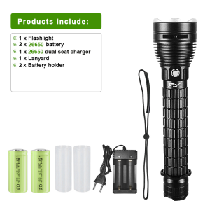 4800000LM Most Powerful LED Diving Flashlight Professional Dive Torch Rechargeable Diving Lamp Fishing Underwater Lantern