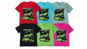 Kaos Baju Anak Bis Viral Bus Mania MAUDI usia 1-12 Tahun