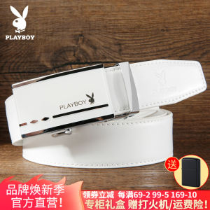 เข็มขัดหนังแท้สำหรับผู้ชาย 2025 ใหม่สำหรับเยาวชน ใส่ด้านใน เข็มขัดหนังแท้สีขาว สำหรับใส่กับกางเกง หัวเข็มขัดแบบอัตโนมัติ หนังวัวสองชั้น