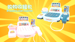 Cashier Machine Toys Pretend Play Supermarket Register Toys Set Kid Learning Toys Mainan Kanak-kanak