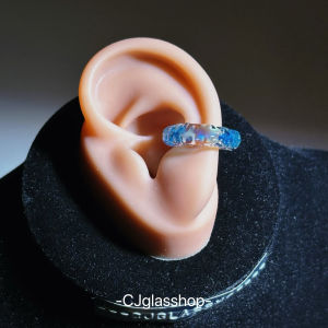 Handmade Glass Earring Clasps Versatile Ocean Theme Fashion Jewelry Gift for Women Fresh out Design Original Style Clip-On Earrings