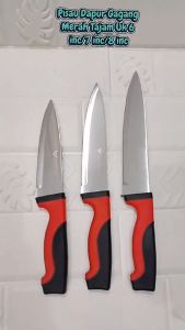 ACEBEST Kitchen Knife Pisau Dapur Pisau Potong Pisau 6 Inch Handle Karet CX-085