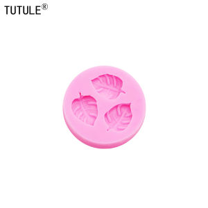 DIY Tropical Rainforest Turtle Back Leaf Fondant Mold Cake Baking Mini Leaf Drops Glue Silicone Chocolate Candy Mold