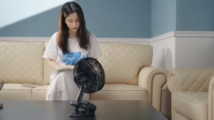 READY STOCK Opolar 10000mAh Auto Oscillating Camping Clip Fan 8” Rechargeable Battery Operated Fan with 4 Speeds/Timer Sturdy Clam