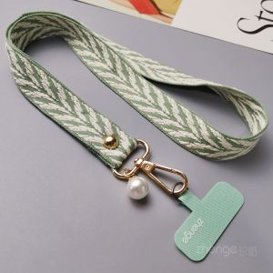 สร้อยคอโทรศัพท์ผ้าปักลายผูกคอเนื้อนุ่มไม่รัดคอสุดหรูหราพร้อมเครื่องประดับโทรศัพท์มือถือ กระเป๋าสตางค์ หัวเข็มขัด โซ่ของใหม่สำหรับผู้หญิง