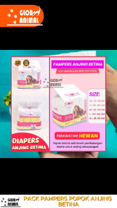 PACK PAMPERS POPOK ANJING BETINA PET SOFT DIAPERS LOOP MENS ANTI KAWIN