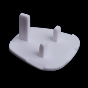 5Pcs White UK Power Socket Cover Baby Anti Electric Shock Plugs Protector Cover