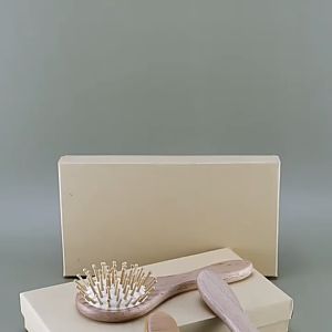 Infant Newborn Soft Bristles Baby Comb Wooden Hair Brush Baby Sikat Rambut Bayi 宝宝梳子