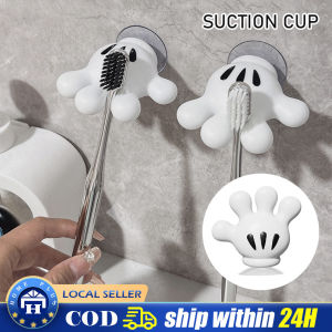 Disney Cute Mickey Mouse Toothbrush Toothpaste Storage Toothbrush Dispenser Bathroom Storage Rack Bathroom Accessories Tool
