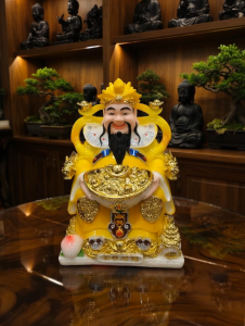Tượng Thần Tiền Tượng Phát Chiêu Tài Chất Liệu Đá Nhập Khẩu Cao Cấp Đặt Bàn Thờ Thần Tài Để Tủ Thờ - Đồ Cúng Bát Tràng