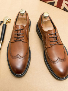 Bestseller English Brogue Business Shoes Invisible Height Increasing