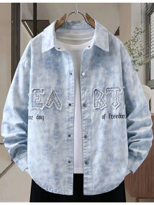 Áo Khoác Denim Nam Mùa Thu Đông Dày Dặn Có Khóa Kéo Trang Phục Công Sở Thường Ngày Chất Liệu Cotton Polyester Dài Tay Cổ Vuông