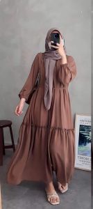 ROSALINE DRESS | GAMIS BUSUI | GAMIS VIRAL TERBARU | KEKINIAN | GAMIS JUMBO | CRINGKLE AIRFLOW PREMIUM|