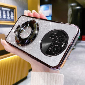 Oppo Findx7 Phone Case Car Magnetic Stand Gradual Color Fnx6 Sparkling Powder Soft Shell Fnx8 Silicone F11pro Anti-fall Full Cover F7 Crossbody Backpack Style