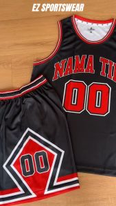 [FREE CUSTOM SATUAN]  Jersey Basket Satuan Chicago Bulls NBA Baju Kaos T-Shirt Tshirt Atasan Costum Kostum