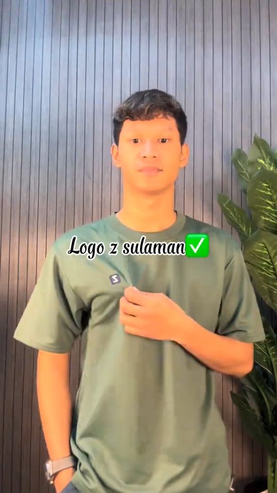 ZEKE A0028 Embroidered Logo T-shirt Men Short Sleeve Tops Lelaki Lengan Pendek Baju tshirt