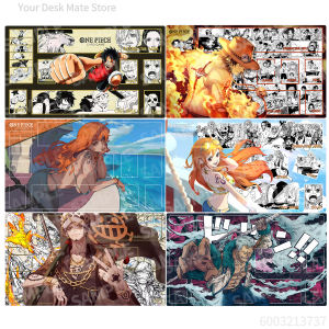 Bandai | One Piece Luffy Nami Battle Card Table Mat Opcg Enel Ace Smoker Board Game Card Duel Plate Mat Anime Gift Toys