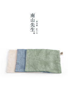 Nanshan Master Cotton Linen Square Towel Strong Absorbent Fiber Tea Table Special Purposed Cloth Pure Color Chinese Style