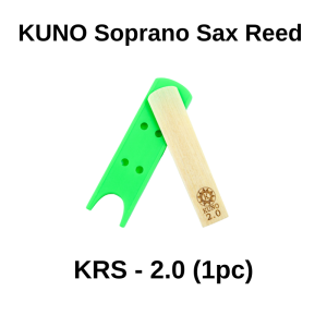 KUNO Soprano Saxophone Reed with Reusable & Durable Case/2.0/2.5/3.0/3.5(8PCS ) Durable Affordable Saxophone Reeds