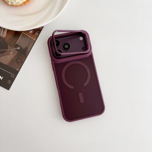szhaiyu | Luxury Magnetic for Magsafe Wireless Charge Matte Phone Case for iPhone 18 17 Pro Max 16 15 Pro 14 Plus 13 Stand Protect Cover