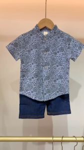 Fashion clothing baby boy suit Fashion shirt + shorts suit Pure cotton material childrens clothing High quality
