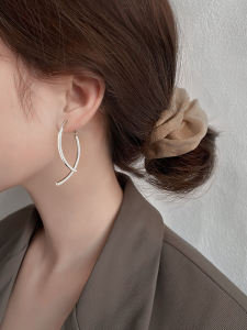 Elegant Fresh out Unique Design Korean Style Alloy Silver Gold Plated Hoop Earrings for Women Z Misses Trendy Fashion Jewelry