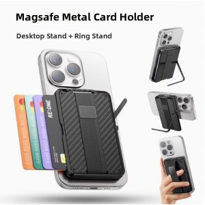 MLZH | Magnetic Carbon Fiber Adjustable Ring Holder Anti-Theft Wallet Card Case