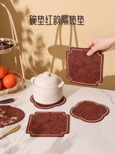 Nordic Style Heat Resistant Dining Mat Soup Pot Tea Cup Coaster Anti Scalding Pad Silicon Material for Kitchen Use