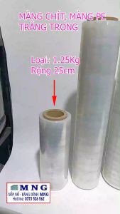 Màng chít màng PE  combo 1 cây 5kg đen +1 cây 5kg trắng