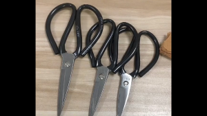 Black Stainless Steel Fabric Scissor Sharp Tailor Sewing Shears For Cutting Leather Paper Household
