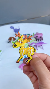 Puzzle Rumah Serangga Dinosaurus Hewan 3D DIY  Mainan Puzzle Edukasi Anak