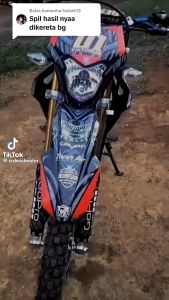 Sticker decal crf 150 l full body desain minimalis aksesoris honda Fullbody Dekal CRF 150 L Trail Supermoto barong 90