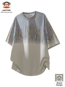 Paul Frank | Gradient Dyeing Mens Summer Lightweight Loose Short Sleeve T-Shirt