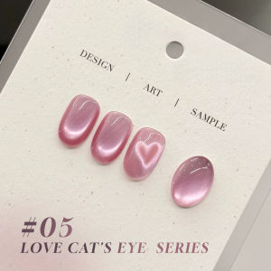12ML 1-16pcs Autumn Nails Red Nails Top Selling Pink Glass Bead Ice Clear Nude Moonlight Cat Eye Gel Nail Polish Pink Nails