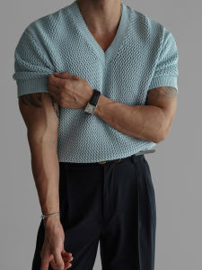 DAVID&ME | Light Blue See-through Short-sleeved T-shirt