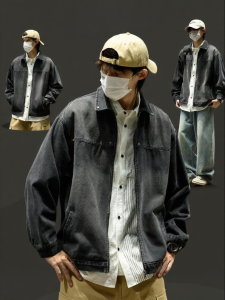 SZON | Retro Casual Denim Shirt Jacket