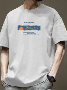 Áo Thun Nam Tay Ngắn Mùa Hè Phong Cách Mỹ Cotton Nguyên Chất Cổ Tròn Rộng Rãi Thường Ngày in Họa Tiết Hoạt Hình