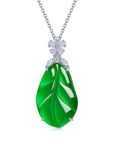 AILEQ | Natural Chrysocolla Green Pendant 925 Silver