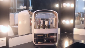 🔥SG Seller🔥Makeup/Skincare/Haircare Bottles Organizer Transparent Storage Different Sizes Plastic Material