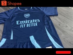 Bộ Quần Áo Bóng Đá CLB Arsenal Mùa 25 Hàng Đẹp Đầy Đủ Logo