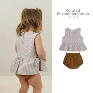 tinyclvb | Scandinavian Style Stripe Cotton Baby Clothes Set