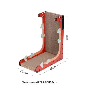 FUKUMARU | Fumao L-Shaped Vertical Cat Scratching Board Wear-Resistant Non-Shedding Furniture Sofa Protection Cat Toy Corrugated Paper