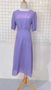 Đầm Quý Bà Sang Trọng Cao Cấp Vải Voan Chiffon Bigsize Thoải Mái Quý Phái Đa Dụng Cho Trung Niên tm573