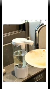 เครื่องจ่ายสบู่เหลวอัตโนมัติทำความสะอาดตัวเองเครื่องล้างมืออัตโนมัติเครื่องซักผ้ามือเหนี่ยวนำอินฟราเรดอุปกรณ์ครัวในบ้าน