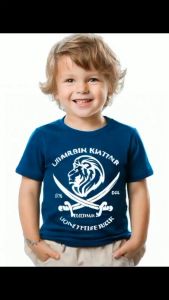 (Kaos Anak) Monstahopkids Kaos Anak Laki-Laki Perempuan Motif Pedang Umar Bin Khatab Bahan 24s