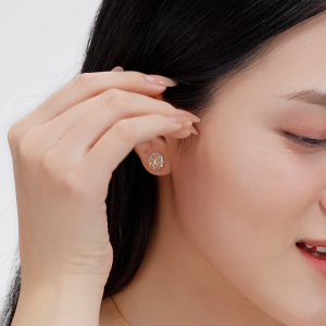 Bông Tai Nữ Vàng Tây 10K BTPTB392 Huy Thanh Jewelry